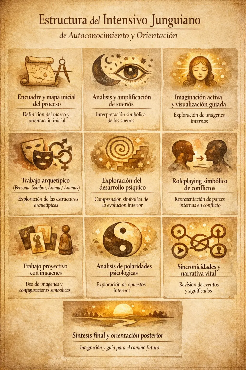 Estructura del intensivo junguiano de autoconocimiento